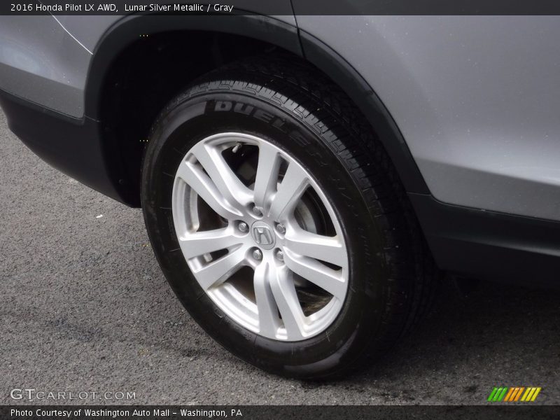 Lunar Silver Metallic / Gray 2016 Honda Pilot LX AWD