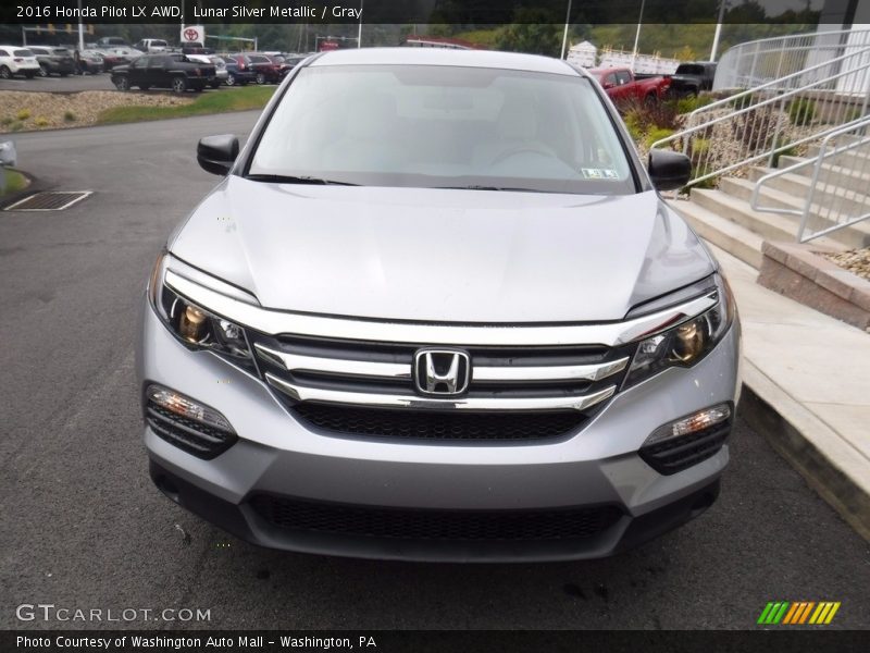 Lunar Silver Metallic / Gray 2016 Honda Pilot LX AWD