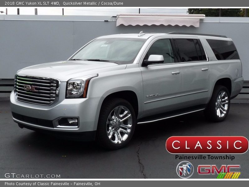 Quicksilver Metallic / Cocoa/Dune 2018 GMC Yukon XL SLT 4WD