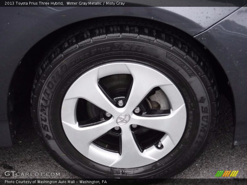 Winter Gray Metallic / Misty Gray 2013 Toyota Prius Three Hybrid