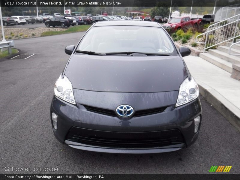 Winter Gray Metallic / Misty Gray 2013 Toyota Prius Three Hybrid
