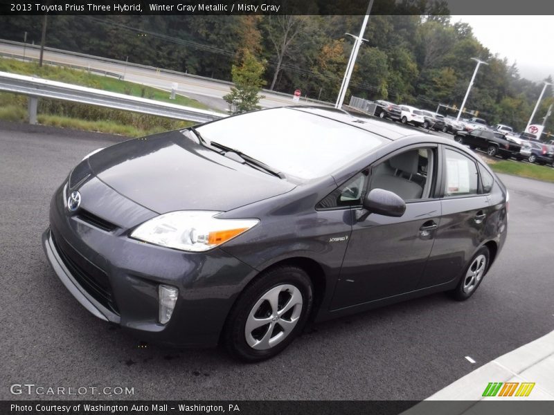 Winter Gray Metallic / Misty Gray 2013 Toyota Prius Three Hybrid