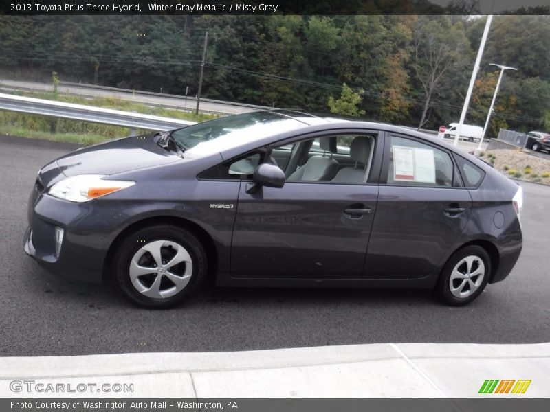 Winter Gray Metallic / Misty Gray 2013 Toyota Prius Three Hybrid