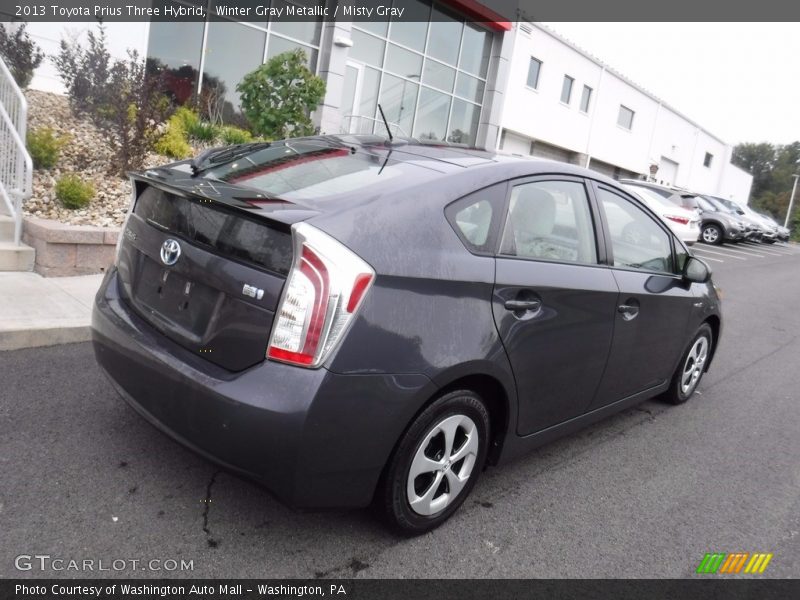 Winter Gray Metallic / Misty Gray 2013 Toyota Prius Three Hybrid