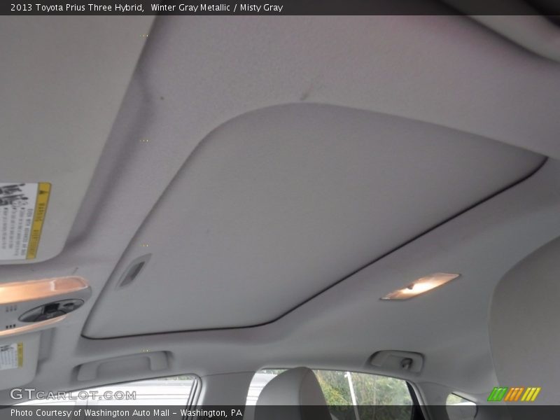 Winter Gray Metallic / Misty Gray 2013 Toyota Prius Three Hybrid
