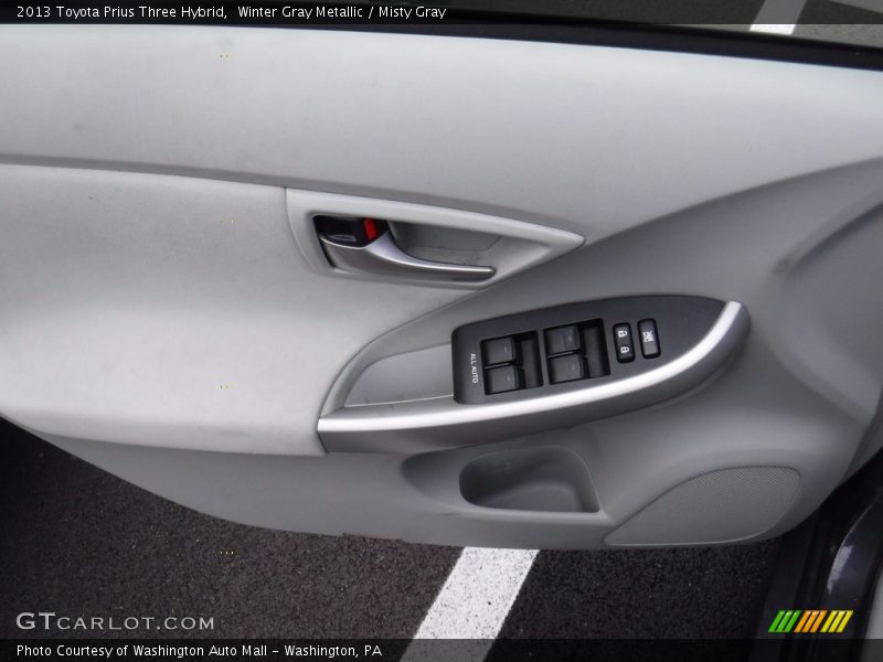 Winter Gray Metallic / Misty Gray 2013 Toyota Prius Three Hybrid