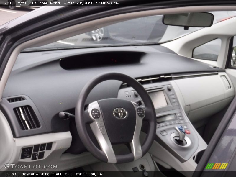 Winter Gray Metallic / Misty Gray 2013 Toyota Prius Three Hybrid
