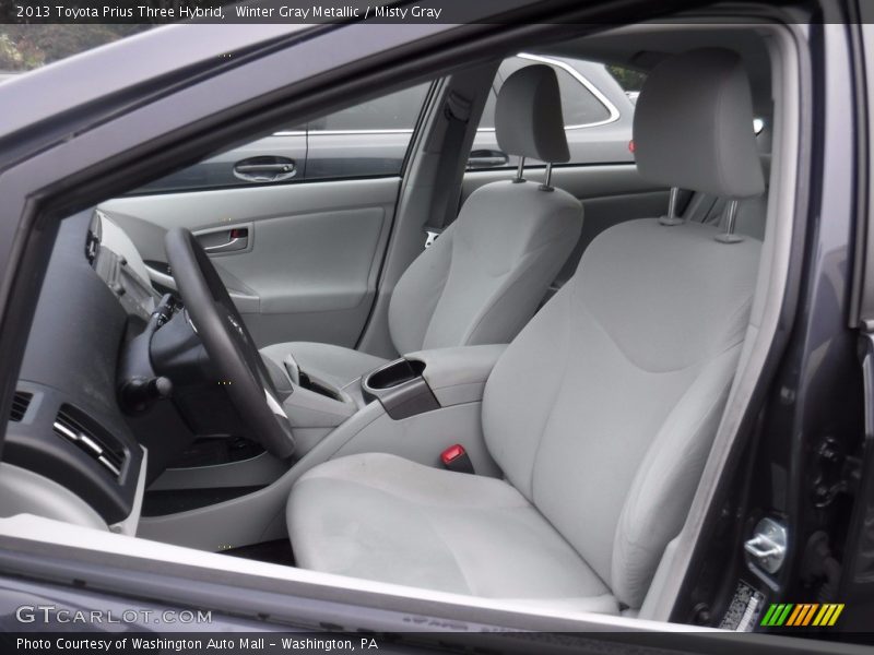Winter Gray Metallic / Misty Gray 2013 Toyota Prius Three Hybrid