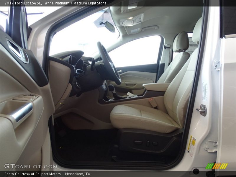 White Platinum / Medium Light Stone 2017 Ford Escape SE