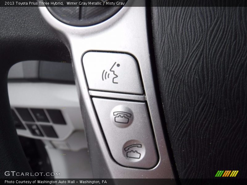 Winter Gray Metallic / Misty Gray 2013 Toyota Prius Three Hybrid