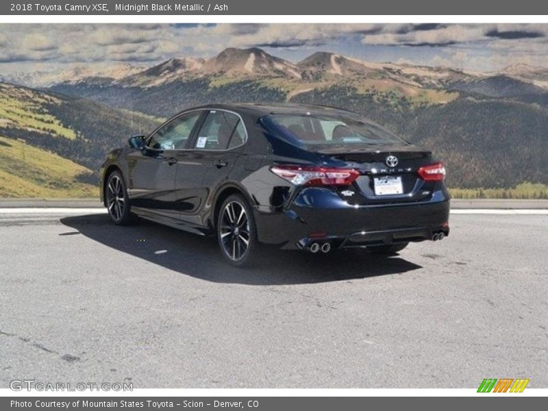 Midnight Black Metallic / Ash 2018 Toyota Camry XSE