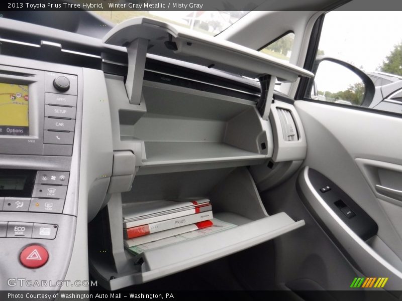 Winter Gray Metallic / Misty Gray 2013 Toyota Prius Three Hybrid