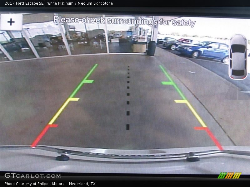 White Platinum / Medium Light Stone 2017 Ford Escape SE