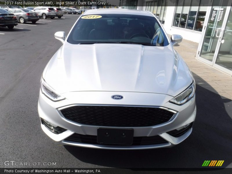 Ingot Silver / Dark Earth Grey 2017 Ford Fusion Sport AWD