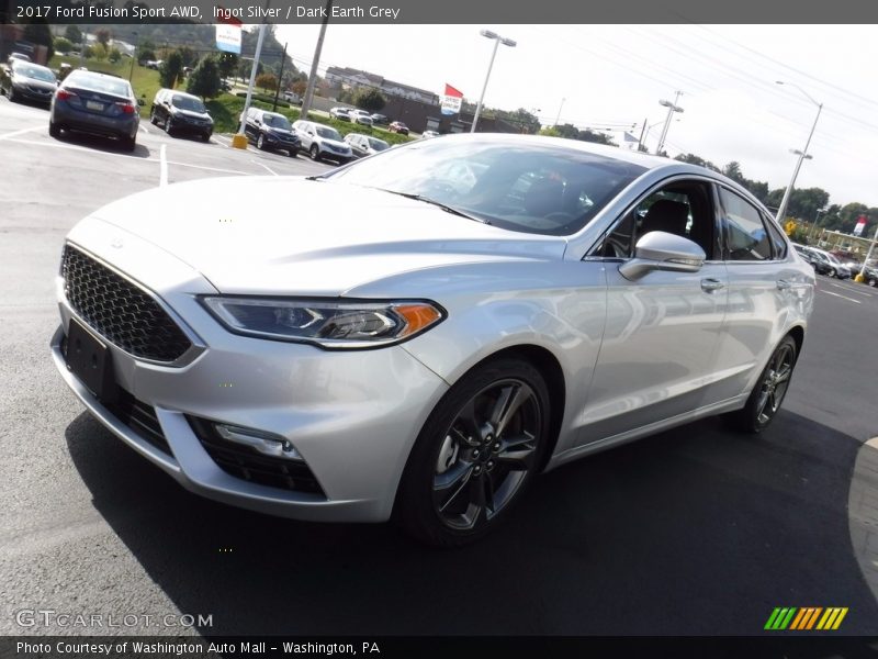 Ingot Silver / Dark Earth Grey 2017 Ford Fusion Sport AWD