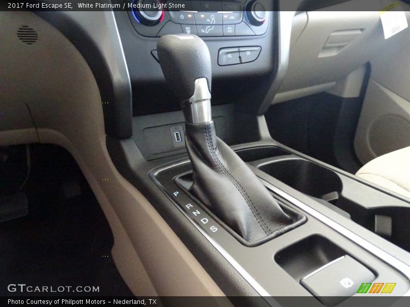 White Platinum / Medium Light Stone 2017 Ford Escape SE