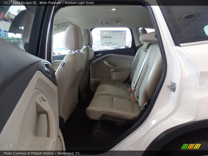 White Platinum / Medium Light Stone 2017 Ford Escape SE
