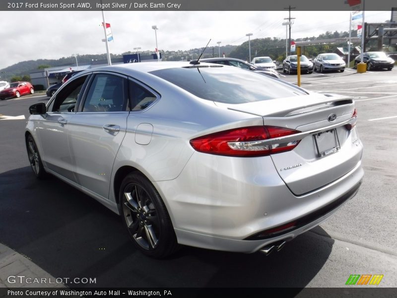 Ingot Silver / Dark Earth Grey 2017 Ford Fusion Sport AWD