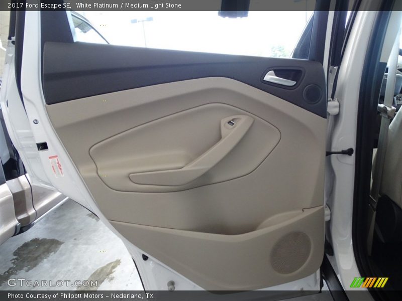 White Platinum / Medium Light Stone 2017 Ford Escape SE