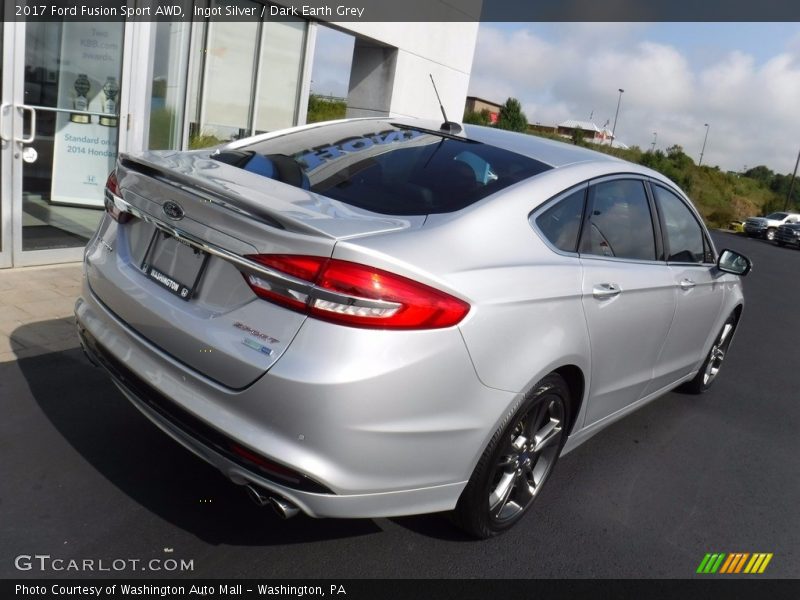 Ingot Silver / Dark Earth Grey 2017 Ford Fusion Sport AWD