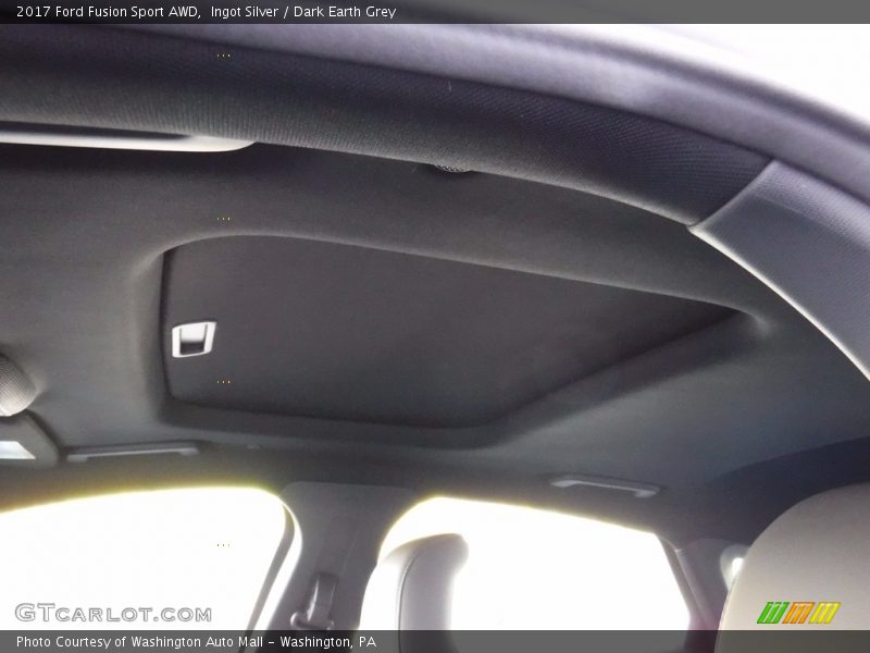 Ingot Silver / Dark Earth Grey 2017 Ford Fusion Sport AWD