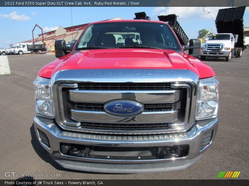 Ruby Red Metallic / Steel 2013 Ford F250 Super Duty XLT Crew Cab 4x4