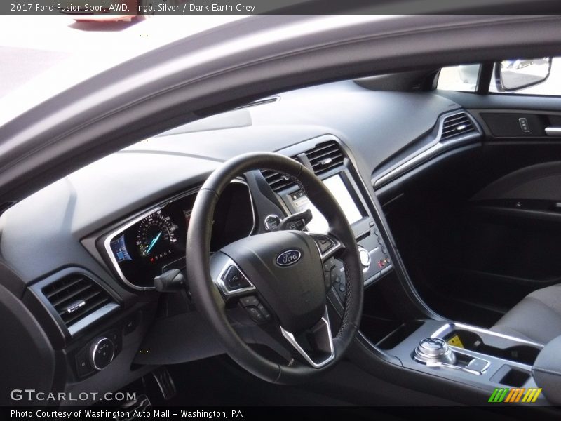 Ingot Silver / Dark Earth Grey 2017 Ford Fusion Sport AWD
