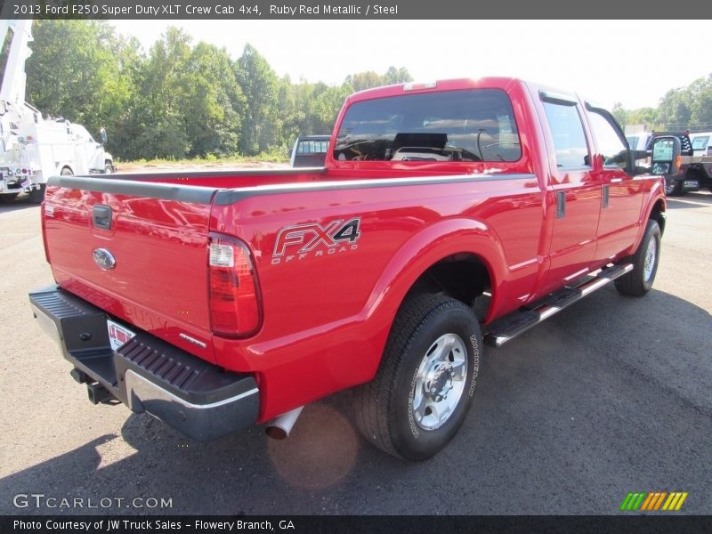 Ruby Red Metallic / Steel 2013 Ford F250 Super Duty XLT Crew Cab 4x4