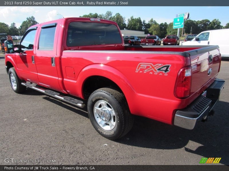 Ruby Red Metallic / Steel 2013 Ford F250 Super Duty XLT Crew Cab 4x4