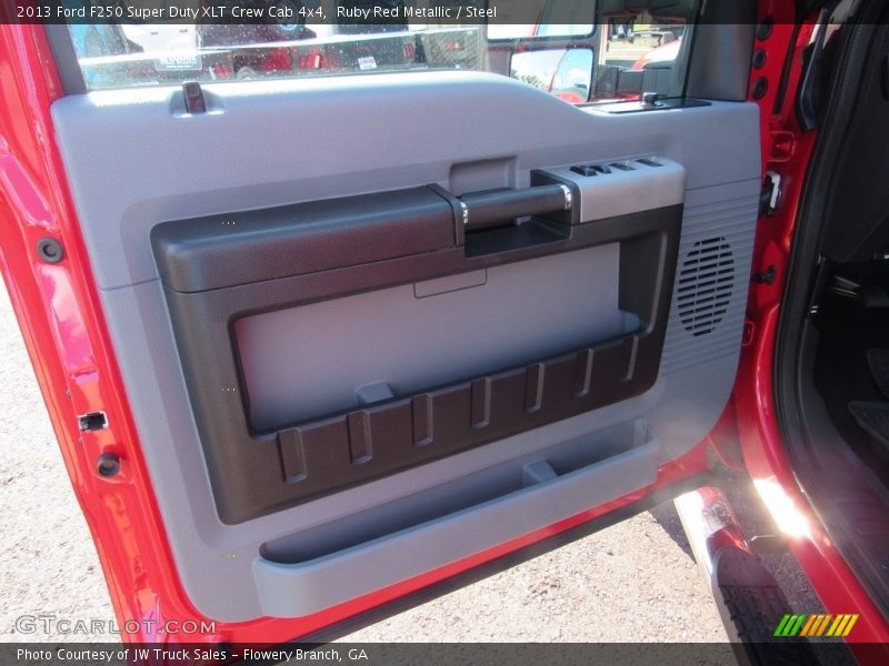 Ruby Red Metallic / Steel 2013 Ford F250 Super Duty XLT Crew Cab 4x4