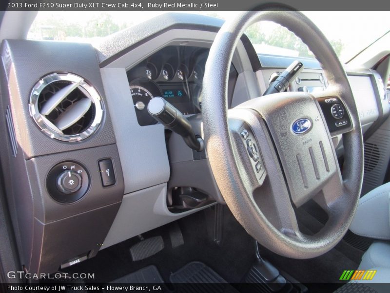Ruby Red Metallic / Steel 2013 Ford F250 Super Duty XLT Crew Cab 4x4