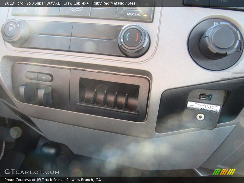 Ruby Red Metallic / Steel 2013 Ford F250 Super Duty XLT Crew Cab 4x4