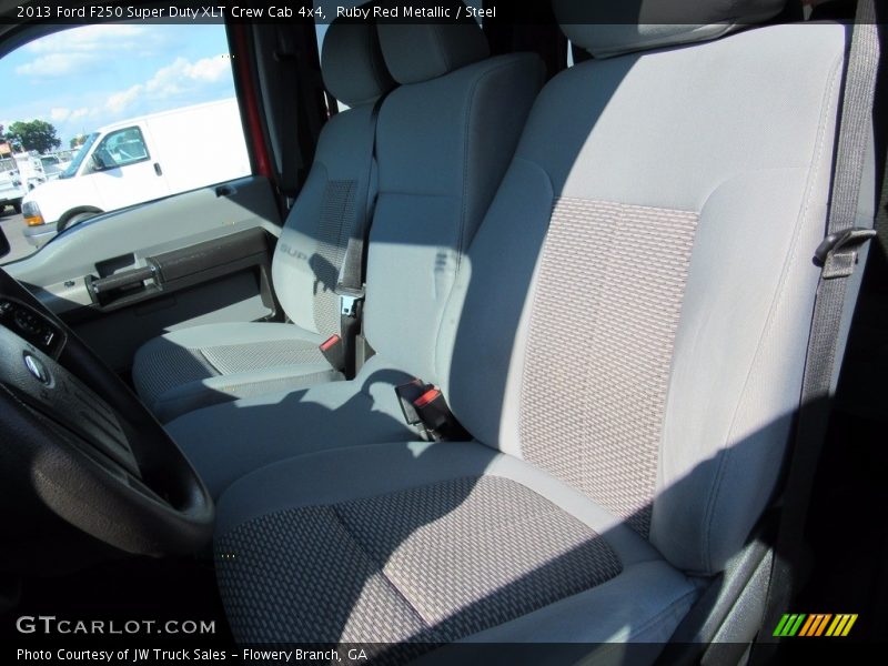 Ruby Red Metallic / Steel 2013 Ford F250 Super Duty XLT Crew Cab 4x4