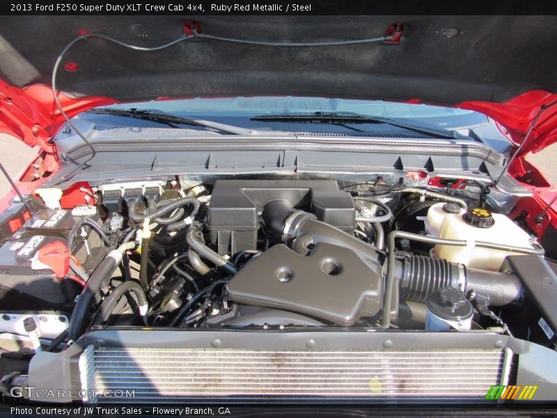 Ruby Red Metallic / Steel 2013 Ford F250 Super Duty XLT Crew Cab 4x4