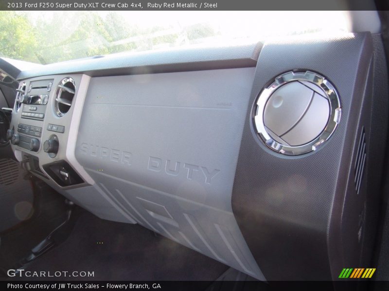 Ruby Red Metallic / Steel 2013 Ford F250 Super Duty XLT Crew Cab 4x4