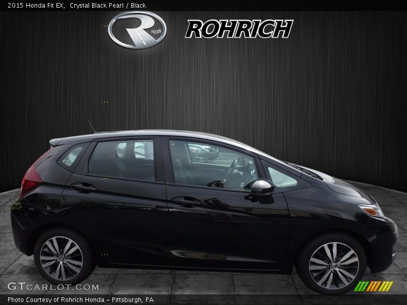 Crystal Black Pearl / Black 2015 Honda Fit EX