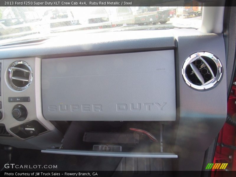Ruby Red Metallic / Steel 2013 Ford F250 Super Duty XLT Crew Cab 4x4