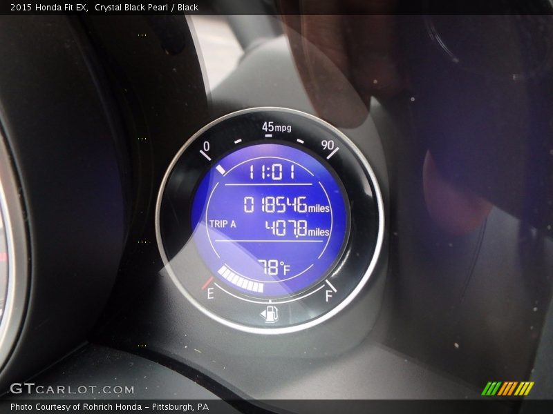 Crystal Black Pearl / Black 2015 Honda Fit EX