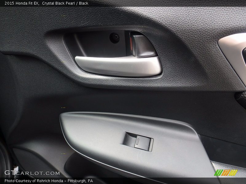 Crystal Black Pearl / Black 2015 Honda Fit EX