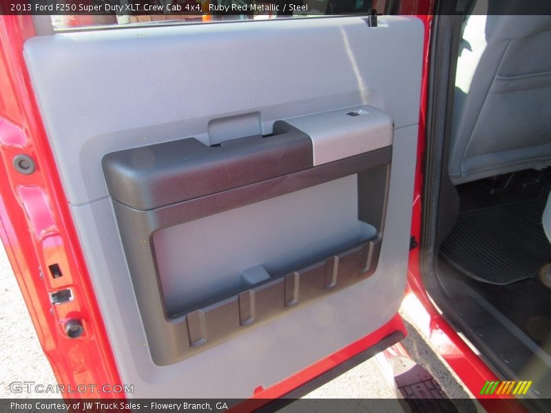 Ruby Red Metallic / Steel 2013 Ford F250 Super Duty XLT Crew Cab 4x4