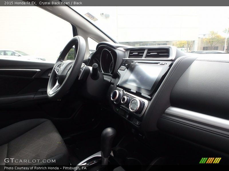 Crystal Black Pearl / Black 2015 Honda Fit EX