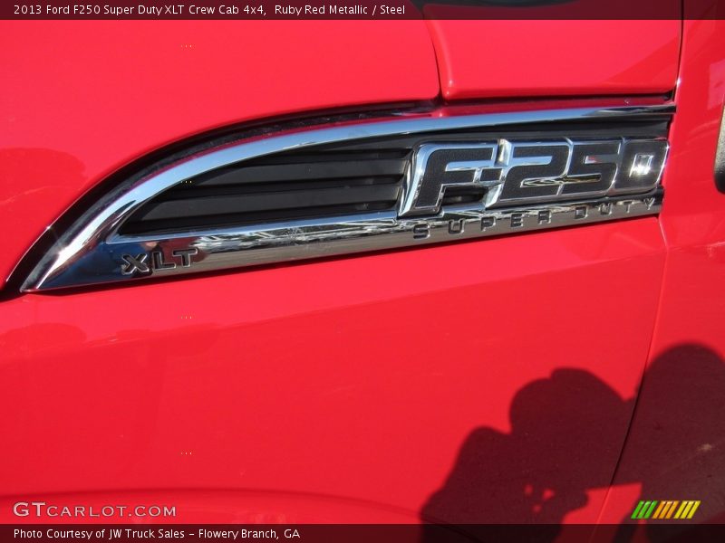 Ruby Red Metallic / Steel 2013 Ford F250 Super Duty XLT Crew Cab 4x4