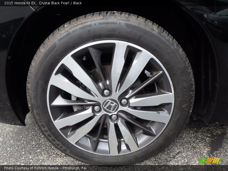 Crystal Black Pearl / Black 2015 Honda Fit EX