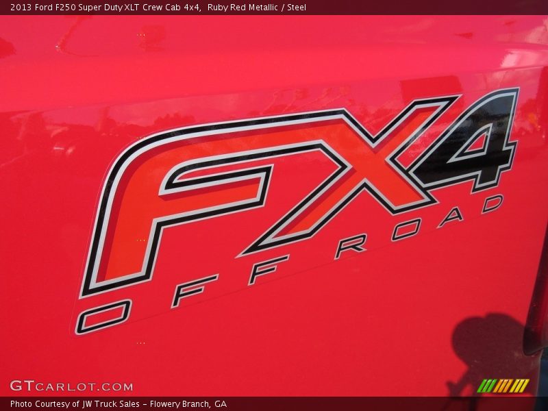 Ruby Red Metallic / Steel 2013 Ford F250 Super Duty XLT Crew Cab 4x4