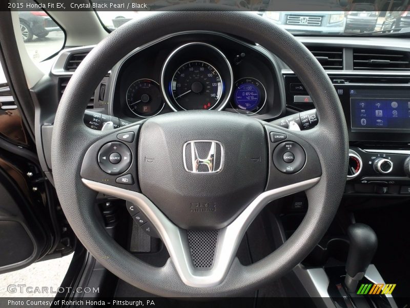 Crystal Black Pearl / Black 2015 Honda Fit EX