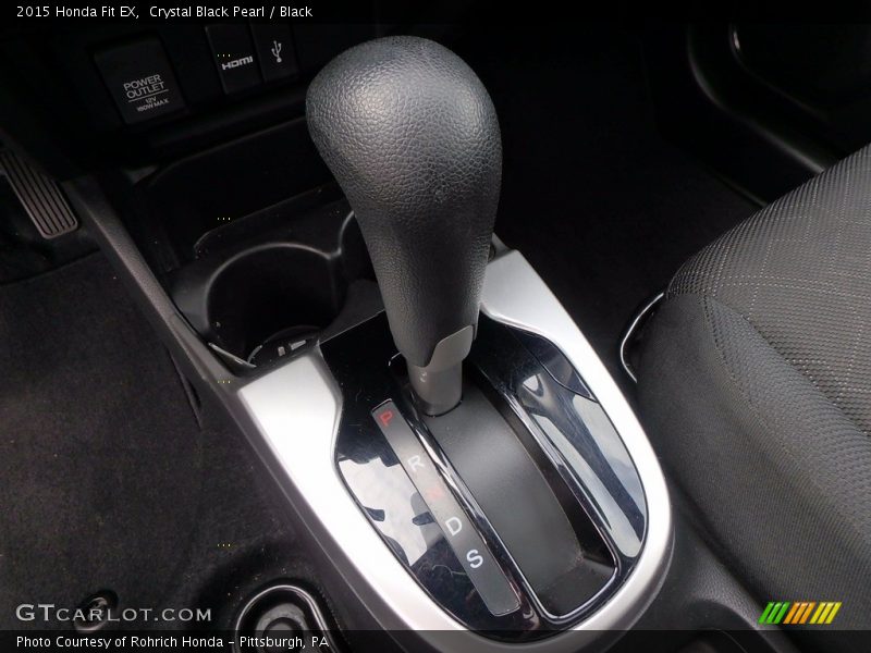 Crystal Black Pearl / Black 2015 Honda Fit EX