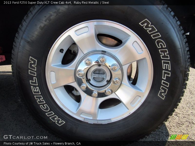 Ruby Red Metallic / Steel 2013 Ford F250 Super Duty XLT Crew Cab 4x4