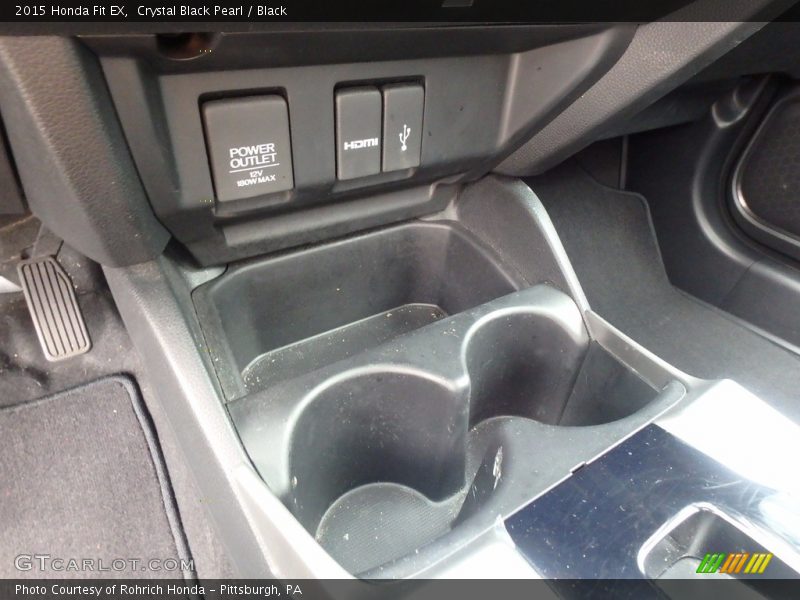 Crystal Black Pearl / Black 2015 Honda Fit EX