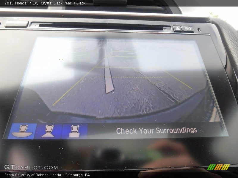 Crystal Black Pearl / Black 2015 Honda Fit EX