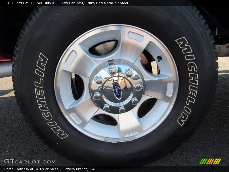 Ruby Red Metallic / Steel 2013 Ford F250 Super Duty XLT Crew Cab 4x4